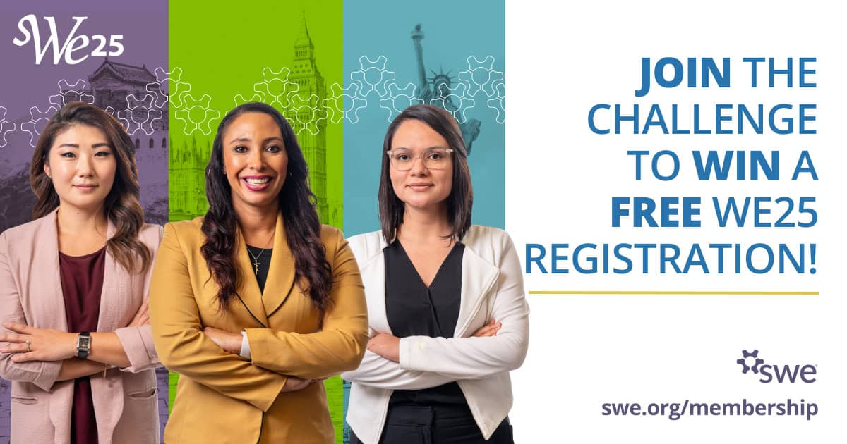 Join the #OneSWE Challenge to Win a WE25 Registration!